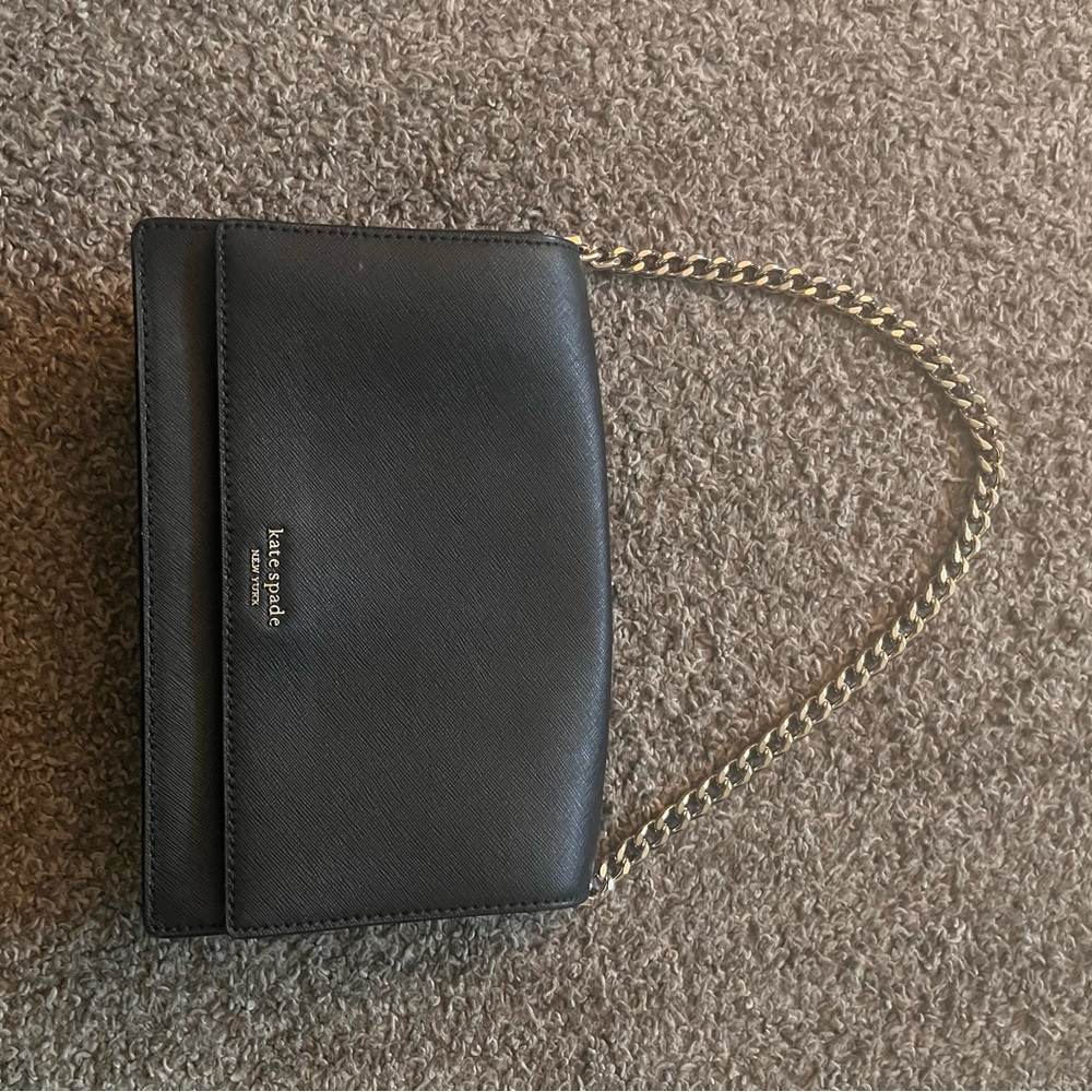 Kate Spade Black Leather Shoulder Bag